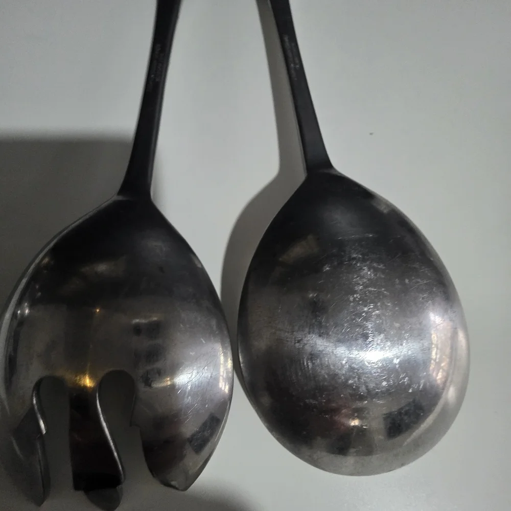 Stanley Roberts Burguntine/Velvet stainless steel salad serving set